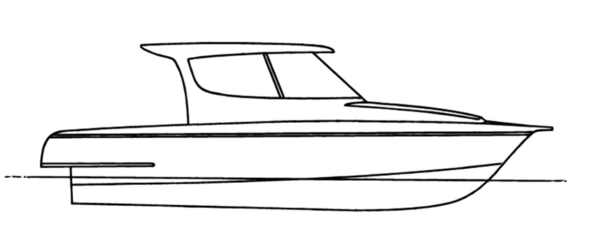 Aquamagic / Pelin powerboat hardtop version